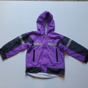 Purple/Black sz 4-5 Oakiwear Rain Resistant Jacket